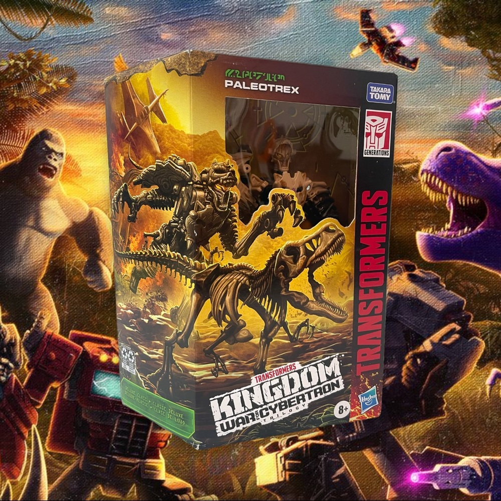 Transformers Kingdom War For Cybertron Trilogy Collection Paleotrex Figure.